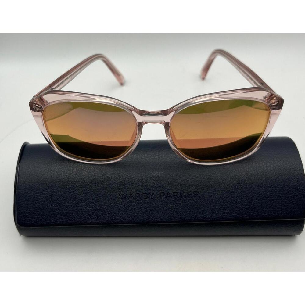 Warby Parker Nancy 600 53-16-135 Crystal Pink Eyeglasses FRAMES ONLY with case - Picture 5 of 11